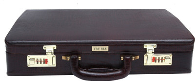 

TRU BLU Brifcase Large Briefcase - For Men(Brown)