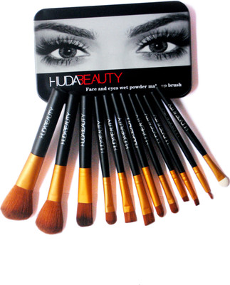 

Huda Beauty ORIGINAL PROFESSIONAL 12 BRUSHES SET (Pack of 12)(Pack of 12)