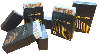 

PARKSONS ROYAL FLUSH 100% PURE PLASTIC PLAYING CARDS (SET OF 4 DECK)(Multicolor)