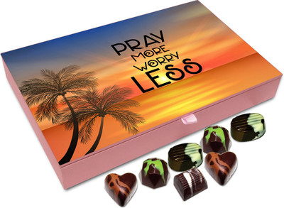 

Chocholik Gift Box - Pray More Worry Less - 12pc Truffles(144 g)