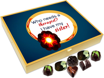

Chocholik Rakshabandhan Gift Box - Who Needs a Therapist - 20pc Truffles(240 g)
