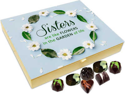 

Chocholik Rakshabandhan Gift Box - Sisters Are Like Flowers - 20pc Truffles(240 g)