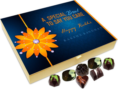 

Chocholik Rakshabandhan Gift Box - A Special Bond to Say You Care - 20pc Truffles(240 g)
