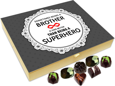 

Chocholik Rakshabandhan Gift Box - Sometimes Being a Brother Is Ever Better - 20pc Truffles(240 g)