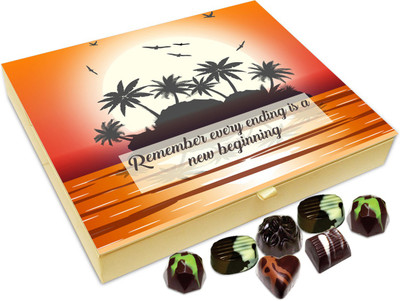

Chocholik Gift Box - Remember Every Ending Is A New Beginning - 20pc Truffles(240 g)