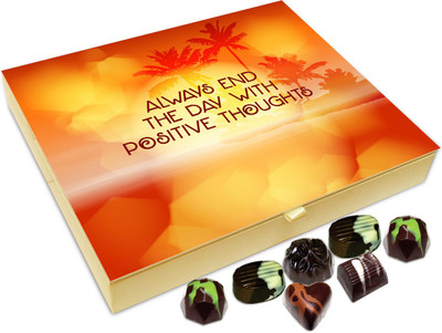 

Chocholik Gift Box - Always End The Day With Positive Thoughts - 20pc Truffles(240 g)