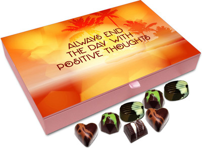 

Chocholik Gift Box - Always End The Day With Positive Thoughts - 12pc Truffles(144 g)