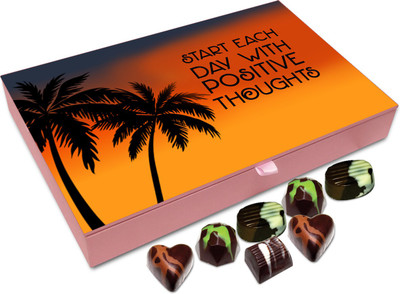 

Chocholik Gift Box - Start Each Day With Positive Thoughts - 12pc Truffles(144 g)