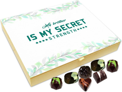 

Chocholik Rakshabandhan Gift Box - My Brother Is My Secret Strength - 20pc Truffles(240 g)