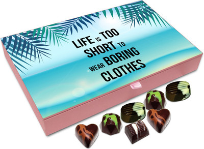 

Chocholik Gift Box - Life Is Too Short To Wear Boring Clothes - 12pc Truffles(144 g)