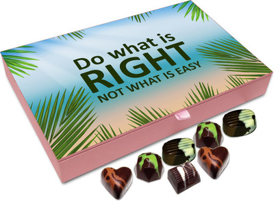 

Chocholik Gift Box - Do What Is Right Not What Is Easy - 12pc Truffles(144 g)