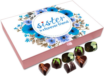

Chocholik Rakshabandhan Gift Box - Sisters Is a Forever Friend - 12pc Truffles(144 g)