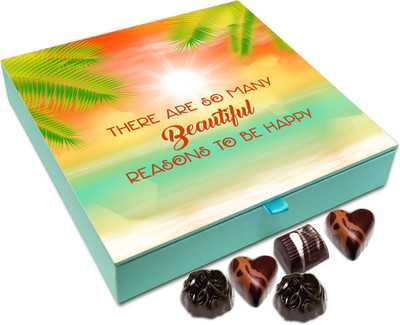 

Chocholik Gift Box - There Are So Many Beautiful Reasons To Be Happy - 9pc Truffles(108 g)