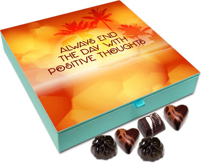 

Chocholik Gift Box - Always End The Day With Positive Thoughts - 9pc Truffles(108 g)