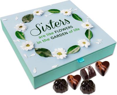 

Chocholik Rakshabandhan Gift Box - Sisters Are Like Flowers - 9pc Truffles(108 g)