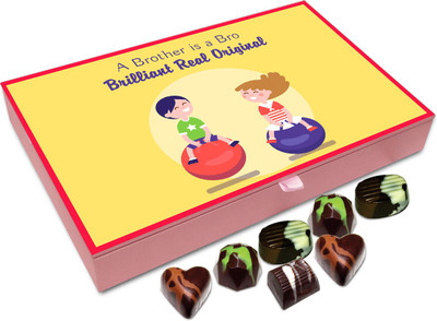 

Chocholik Rakshabandhan Gift Box - A Brother Is Bro Brilliant Real Original - 12pc Truffles(144 g)