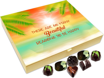 

Chocholik Gift Box - There Are So Many Beautiful Reasons To Be Happy - 20pc Truffles(240 g)