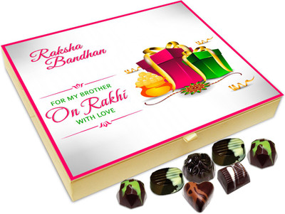 

Chocholik Rakshabandhan Gift Box - for My Brother on Rakhi With Love - 20pc Truffles(240 g)