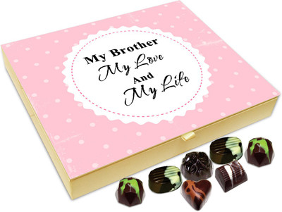 

Chocholik Rakshabandhan Gift Box - My Brother My Love and My Life - 20pc Truffles(240 g)