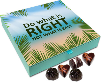 

Chocholik Gift Box - Do What Is Right Not What Is Easy - 9pc Truffles(108 g)