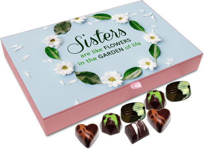 

Chocholik Rakshabandhan Gift Box - Sisters Are Like Flowers - 12pc Truffles(144 g)
