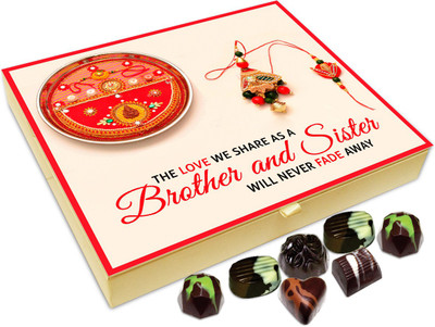 

Chocholik Rakshabandhan Gift Box - The Love We Share as a Brother and Sister - 20pc Truffles(240 g)