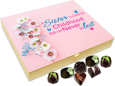 

Chocholik Rakhi Gift Box - A Sister Is a Little Childhood - 20pc Truffles(240 g)