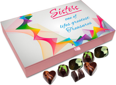 

Chocholik Rakhi Gift Box - Sisters One of Life Greatest Treasures - 12pc Truffles(144 g)