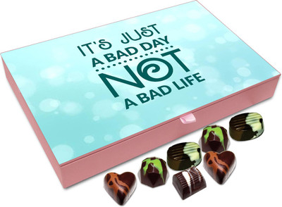 Chocholik Gift Box - It's Just A Bad Day Not A Bad Life - 12pc Truffles(144 g)