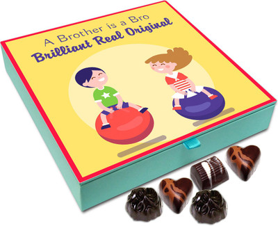 

Chocholik Rakshabandhan Gift Box - A Brother Is Bro Brilliant Real Original - 9pc Truffles(108 g)