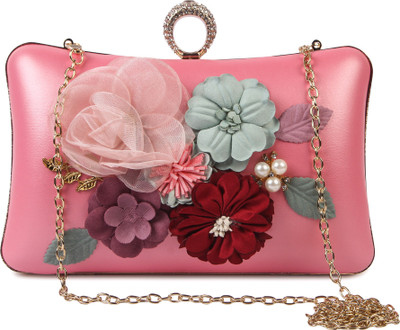 

Chhavis Party Pink Clutch