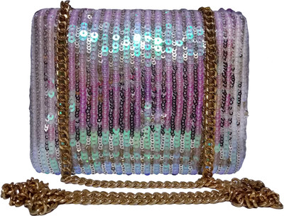 

pursekraft Casual, Party White Clutch