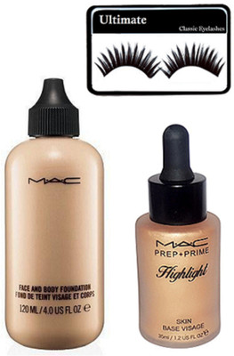 

Ultimate Eyelashes, Face And Body Foundation, Skin base Highlight(Set of 3)