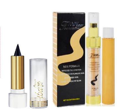 

iba halal care HEALTHY GLOW FOUNDATION 2 IN 1 AND PURE NATURAL KAJAL(Set of 2)