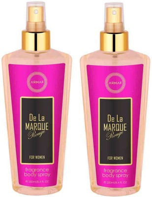

Armaf DE LA MARQUE ROUGE Body Mist - For Girls(500 ml, Pack of 2)