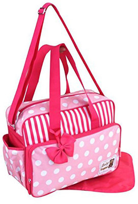 

Baybee LittleStar Premium Quality Baby Nappie Diaper Changing Bag - Feeding Accessories Mother Bag with Diaper Mat. Diaper Bag(Red)