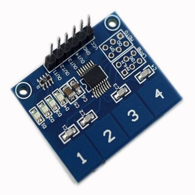 Robodo TTP224 4-Channel Digital Touch Sensor Module Electronic Components Electronic Hobby Kit