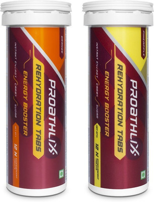 

Proathlix Rehydration Tabs Energy Drink(2x0.5 Sachets, Pineapple, Orange Flavored)