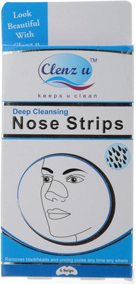 

Clenz u Deep Cleansing Black Head Remover Nose Strips | A Nose Pore Stip For Removing Blackheads / White Heads / Comedon For Men And Women ( 6 Strips Pack )(22 g)