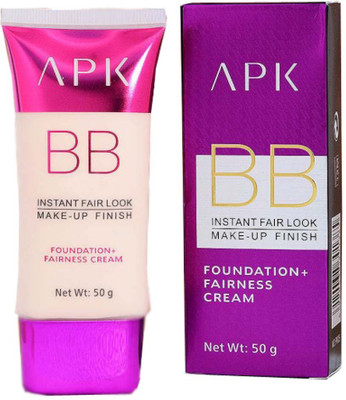 

APK BB Instant Fair Look Makeup Finish ~ Foundation + Fairness Cream ~ Sun Protection SPF 15 Matte Cream Foundation(Beige)