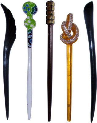 

weird Combo of Multi Color Juda Sticks Bun Stick(Multicolor)