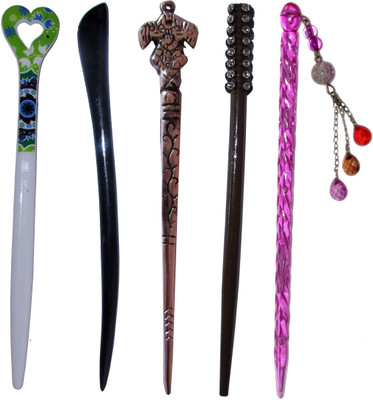 

eloquent Combo of Multi Color Juda Sticks Bun Stick(Multicolor)