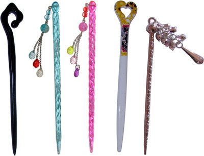 

conscience Combo of Multi Color Juda Sticks Bun Stick(Multicolor)
