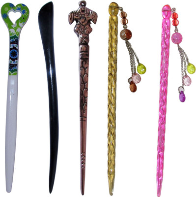 

despot Combo of Multi Color Juda Sticks Bun Stick(Multicolor)