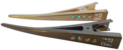 

Pooja Trendz 2 Pcs Shiny Metal Hair Clip European Style Hair Clutcher. Hair Clip(Multicolor)