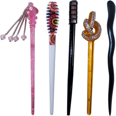 

indict Combo of Multi Color Juda Sticks Bun Stick(Multicolor)