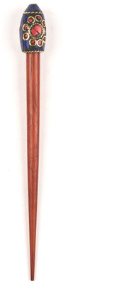

GypsyJ Tibet Art Brown & N.Blue For Girl and Women Hair Pin(Blue)