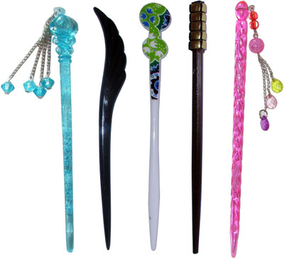 

supersede Combo of Multi Color Juda Sticks Bun Stick(Multicolor)
