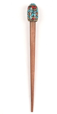 

GypsyJ Hippie Brown & Sky Blue For Girl and Women Hair Pin(Blue)