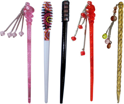 

diligent Combo of Multi Color Juda Sticks Bun Stick(Multicolor)